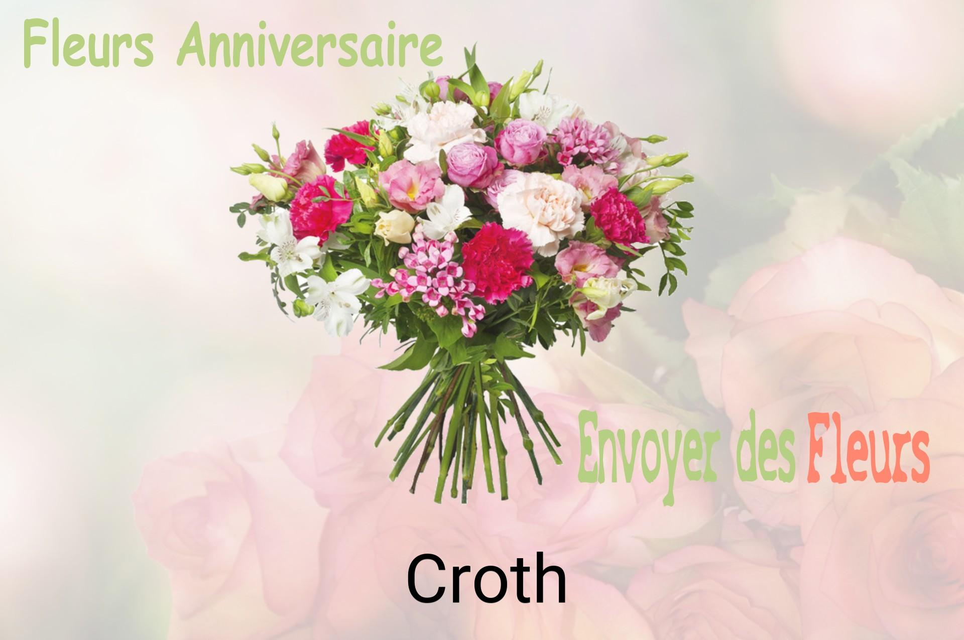 Bouquet de fleurs d’anniversaire livré à Croth