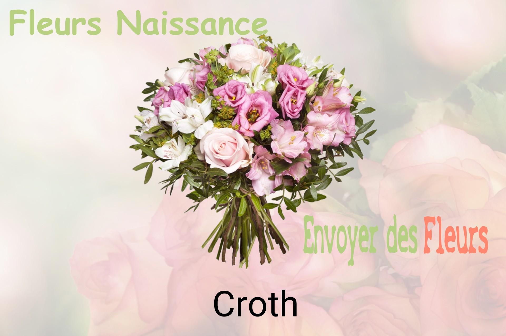 Bouquet de fleurs de naissance livré à Croth